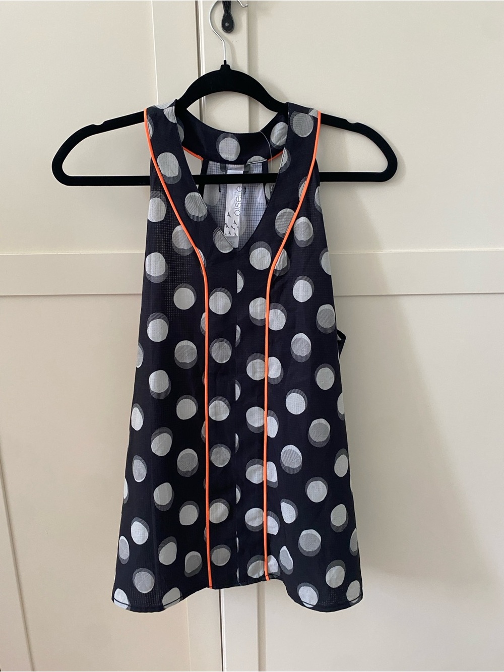 NWT Oiselle Aviary Racerback Daring Dots Lightweight Running Top Size 10